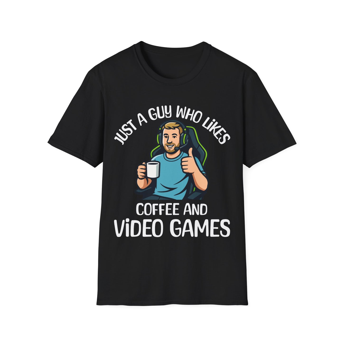 Just A Guy Who Likes Coffee And VG T-Shirt