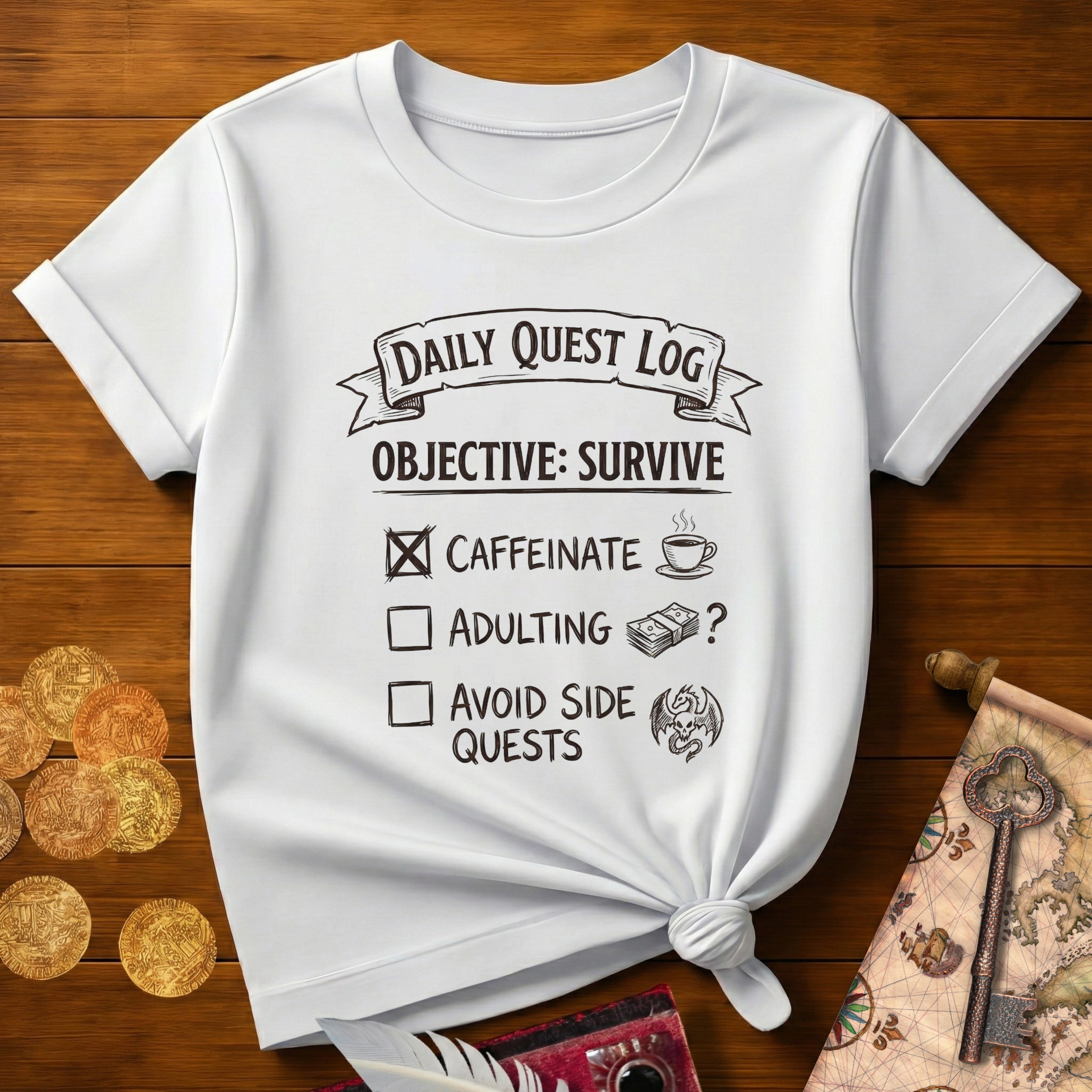 Daily Quest Survive T-Shirt