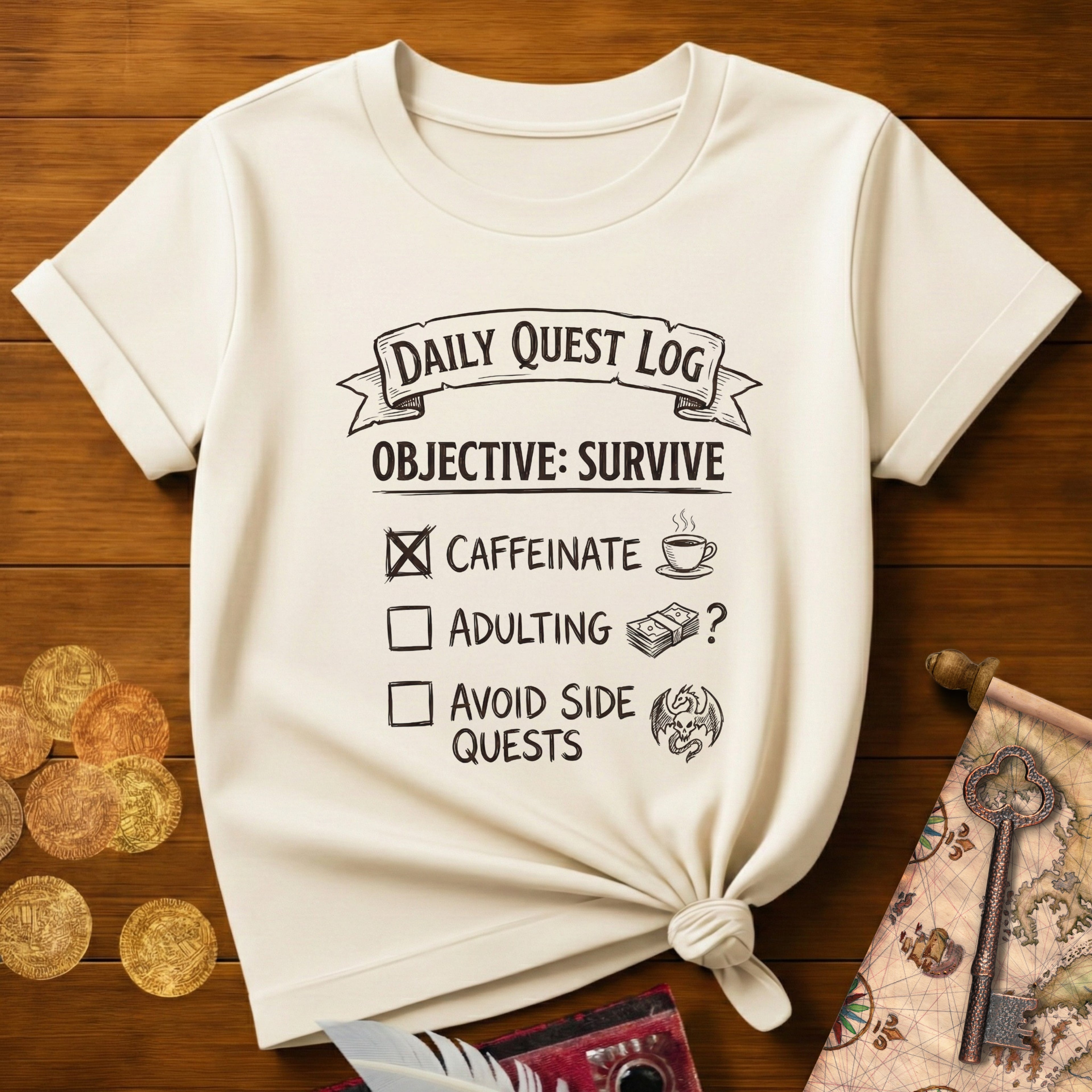 Daily Quest Survive T-Shirt