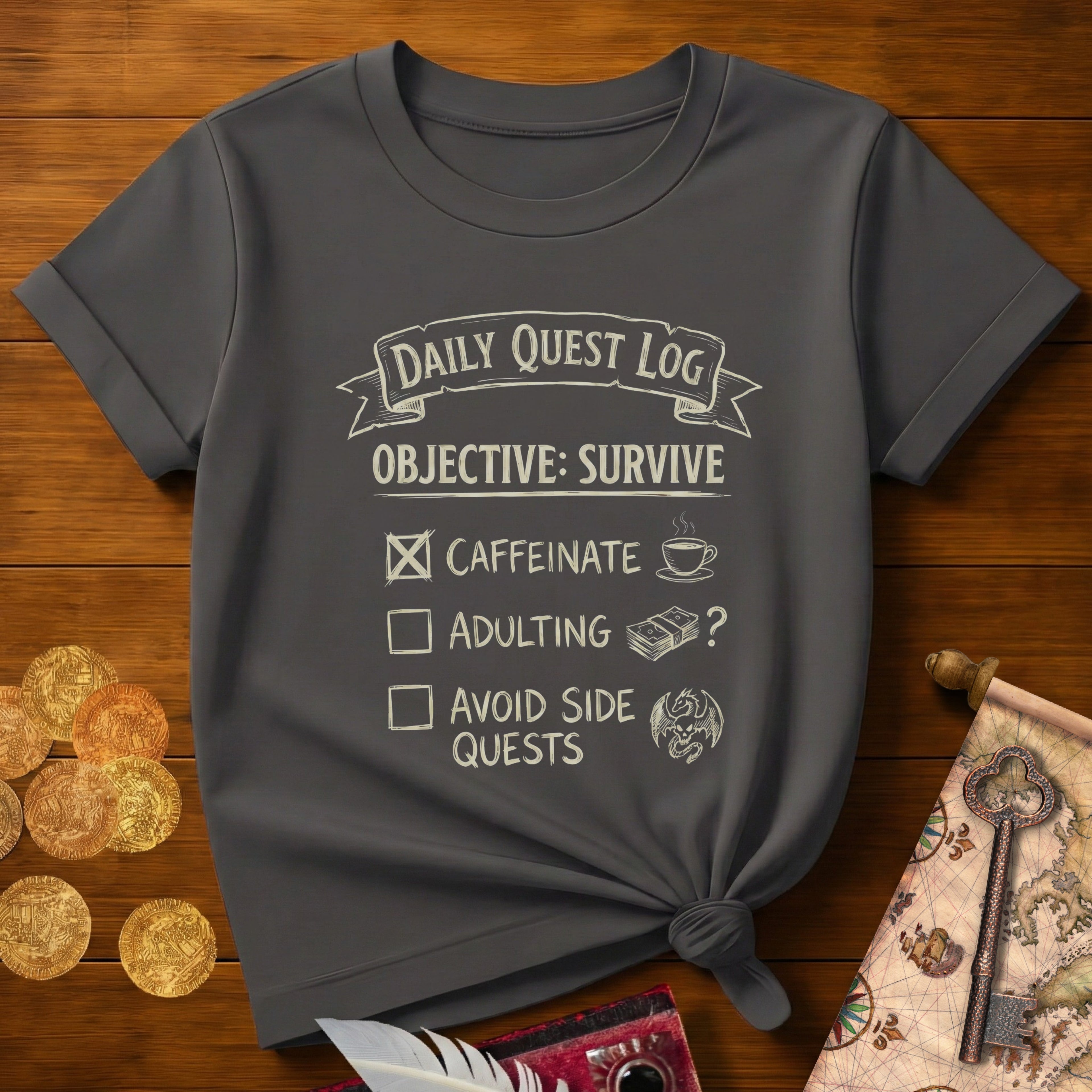 Daily Quest Survive T-Shirt
