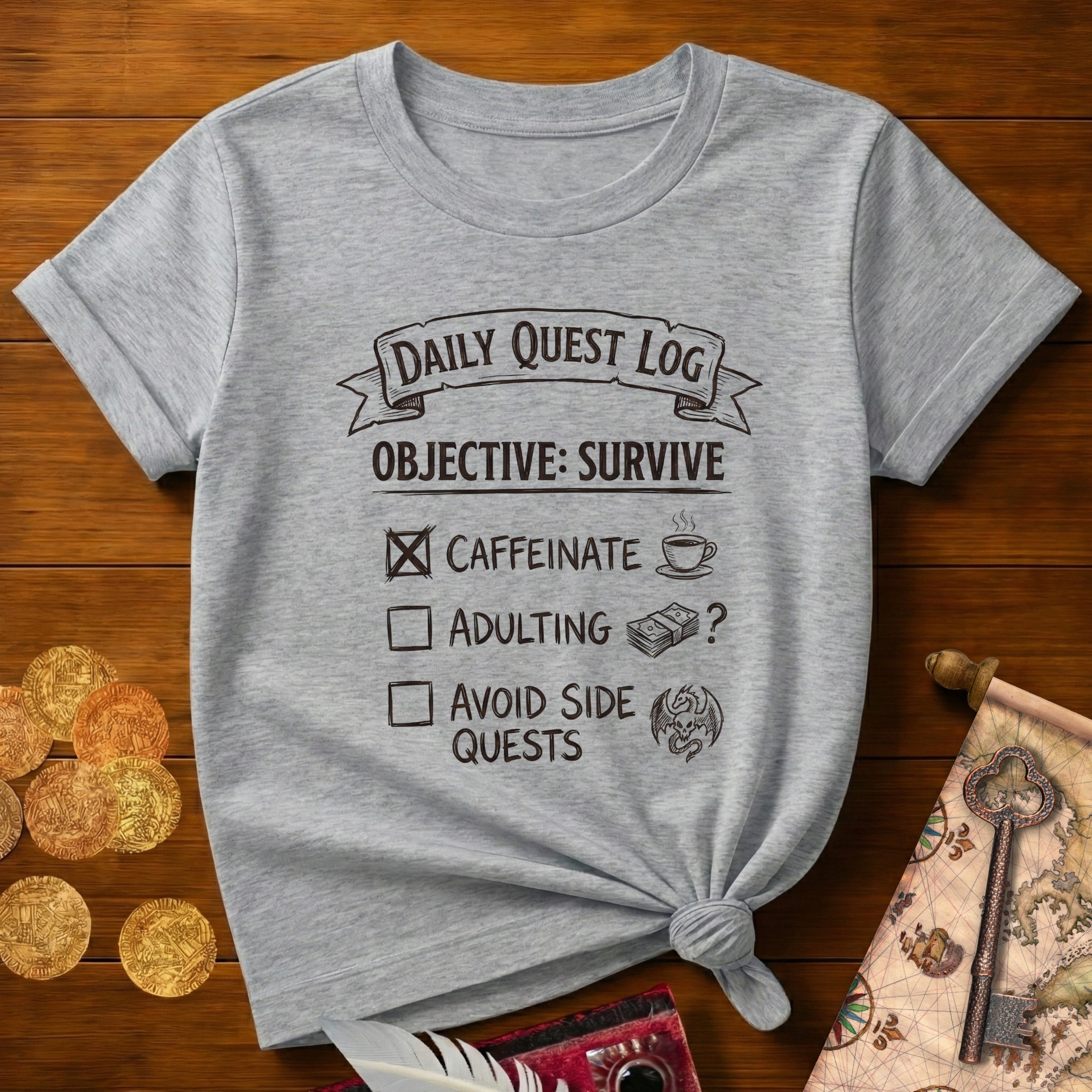 Daily Quest Survive T-Shirt