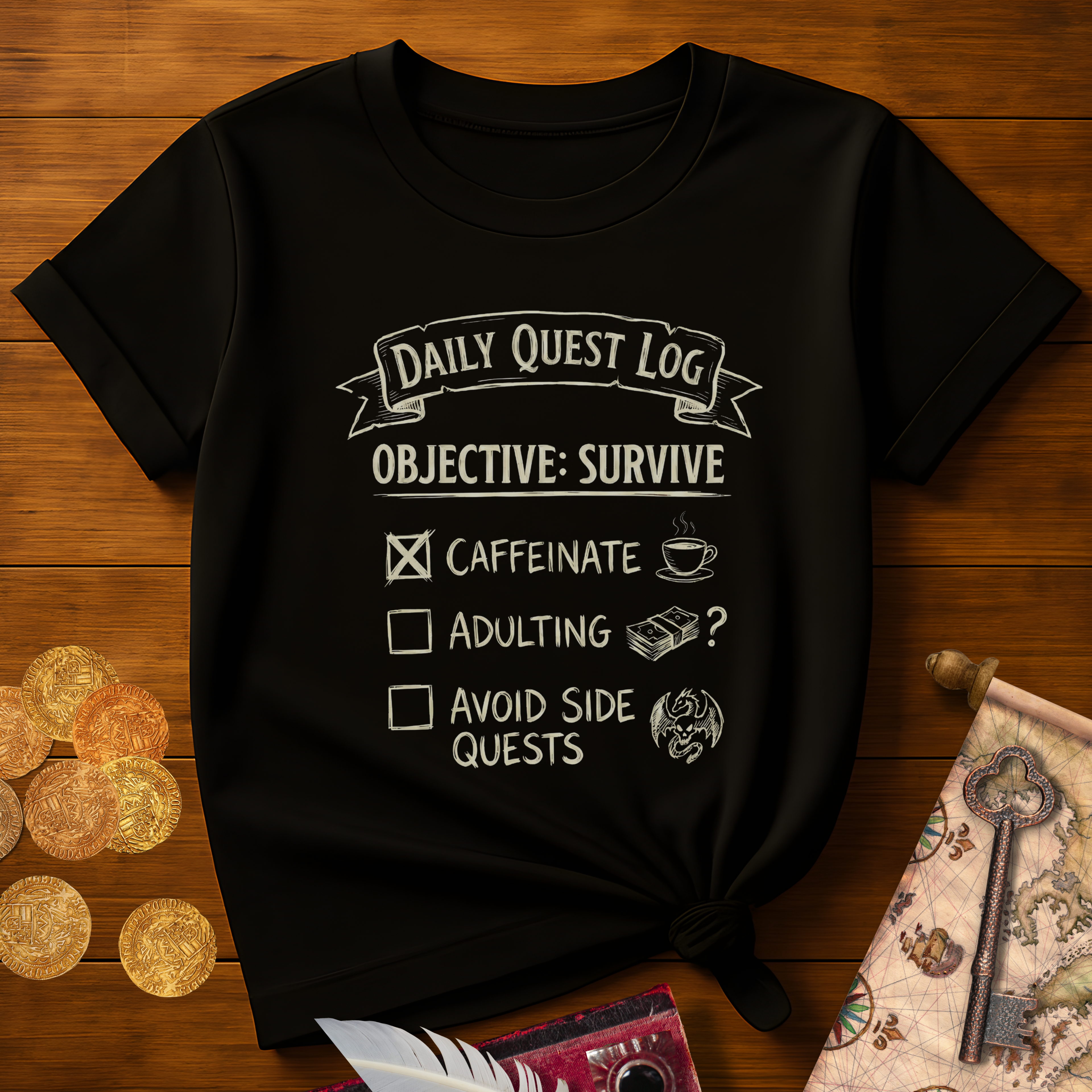 Daily Quest Survive T-Shirt