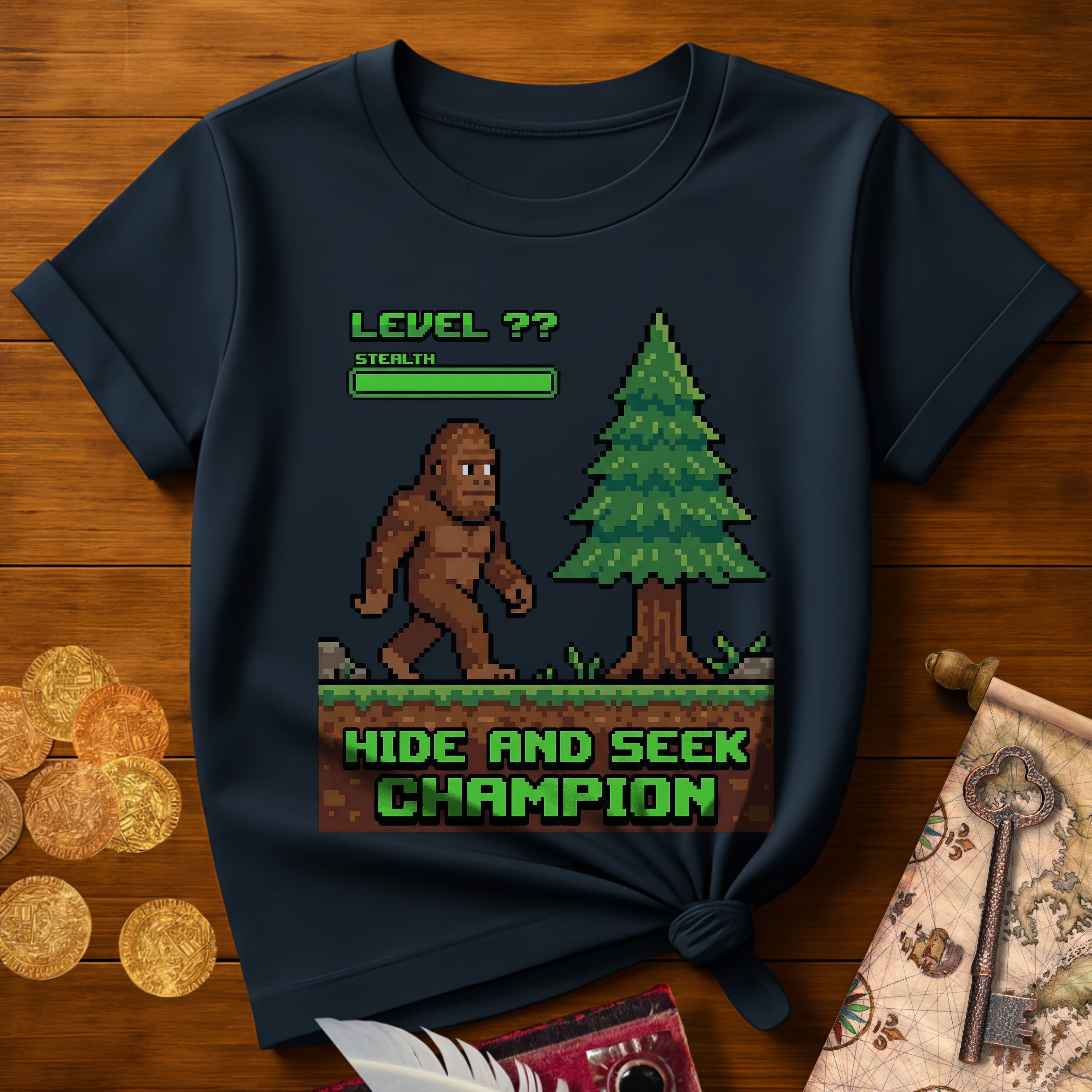 Bigfoot Hide Seek Champ T-Shirt