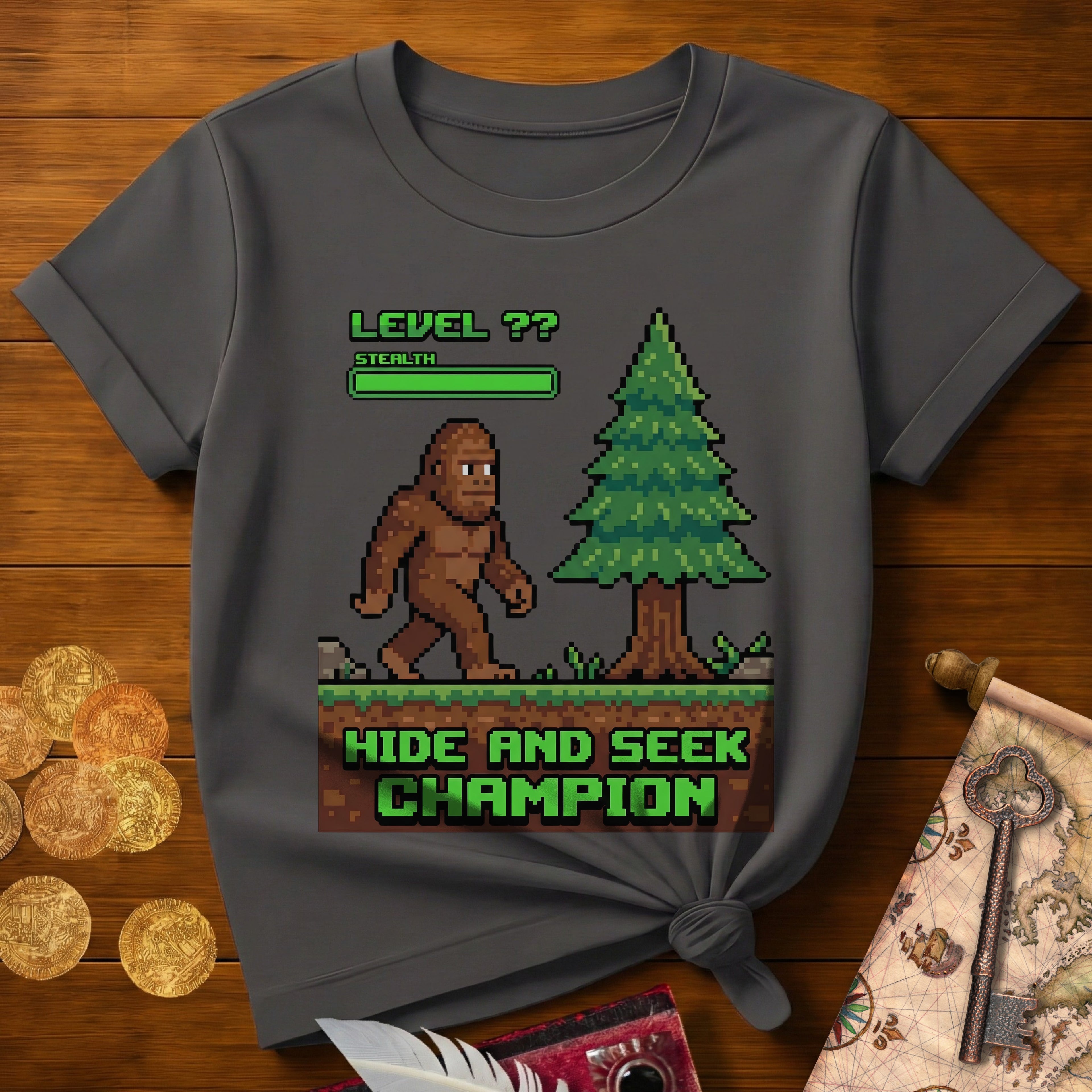 Bigfoot Hide Seek Champ T-Shirt