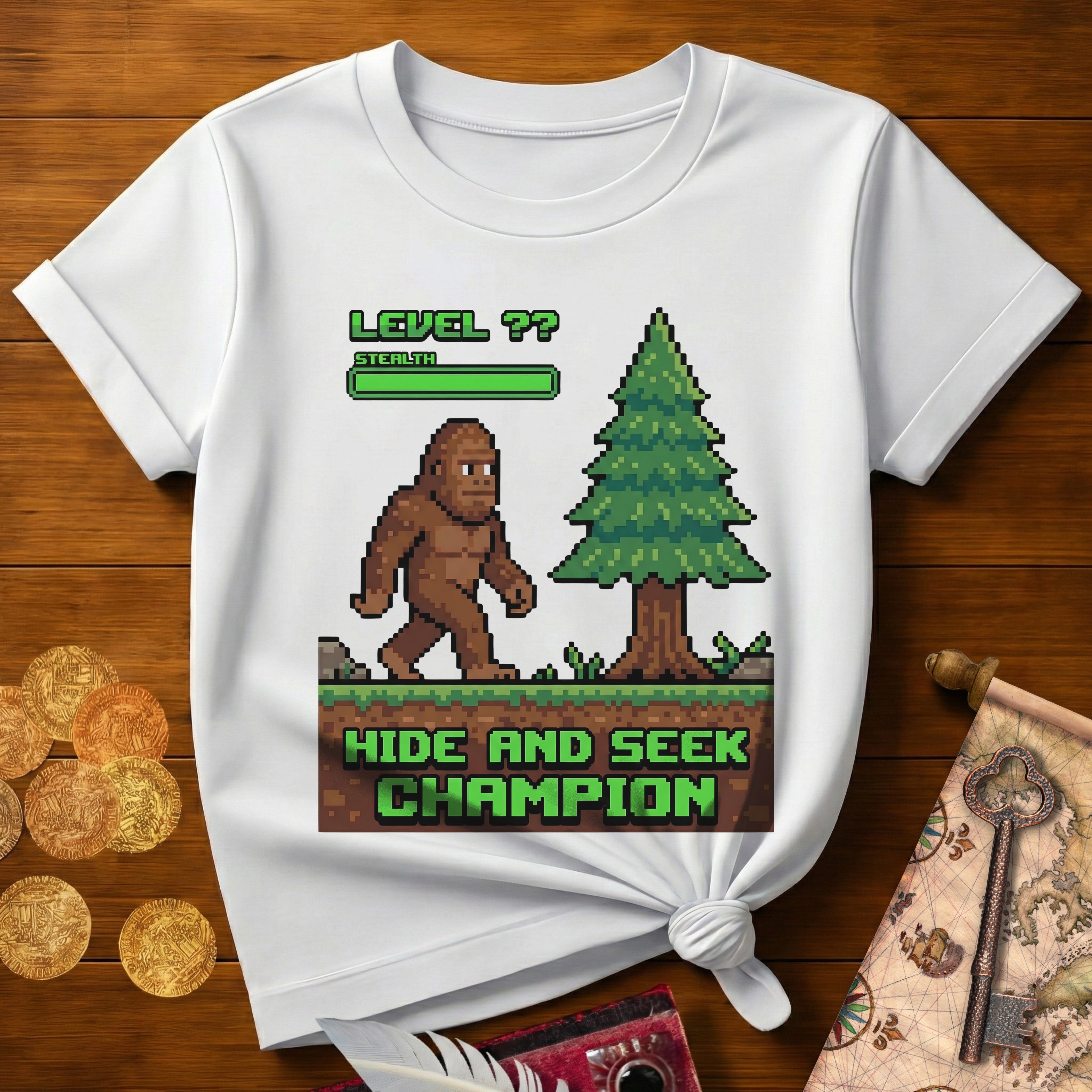 Bigfoot Hide Seek Champ T-Shirt