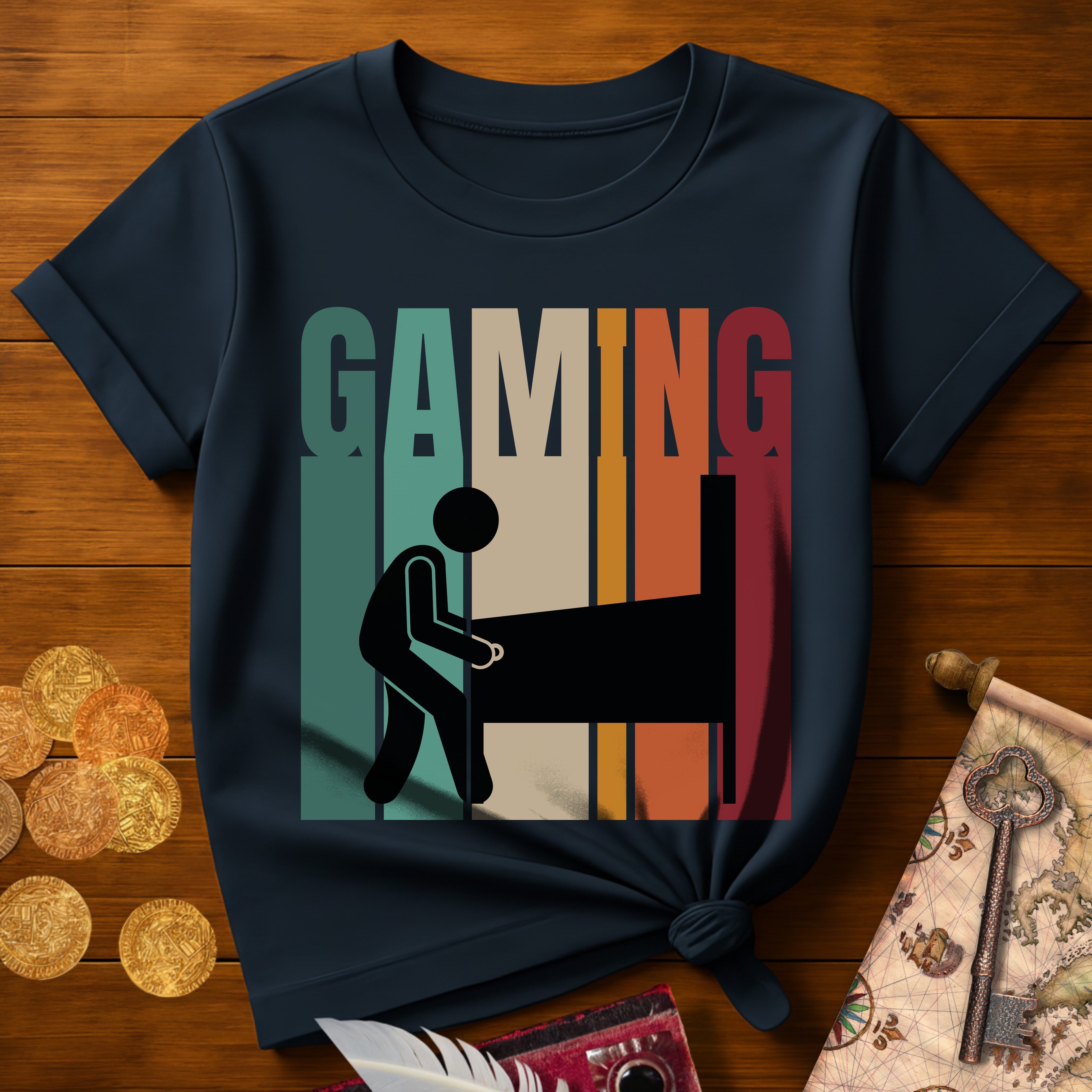 Gaming Long Retro T-Shirt