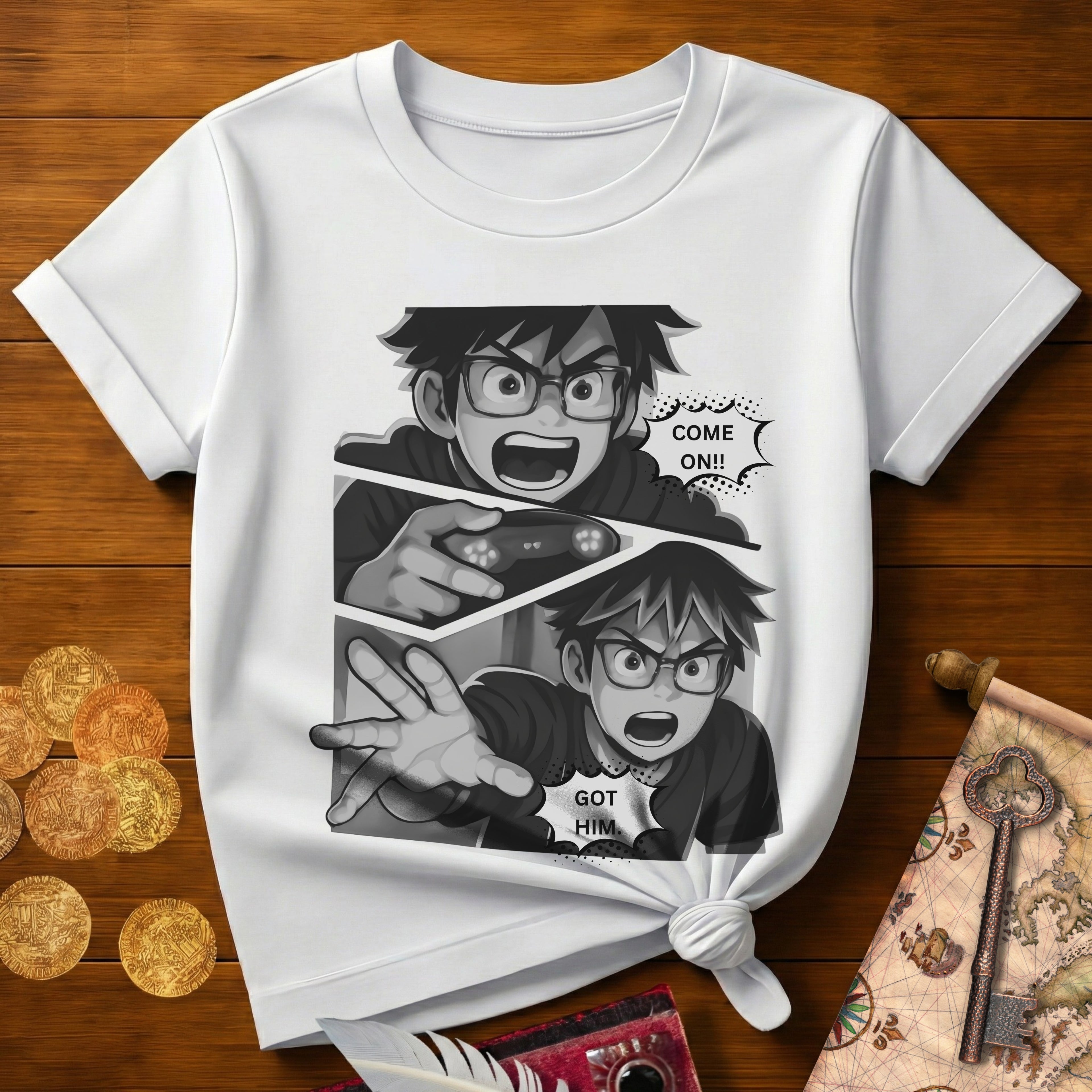 Angry Manga Gamer T-Shirt