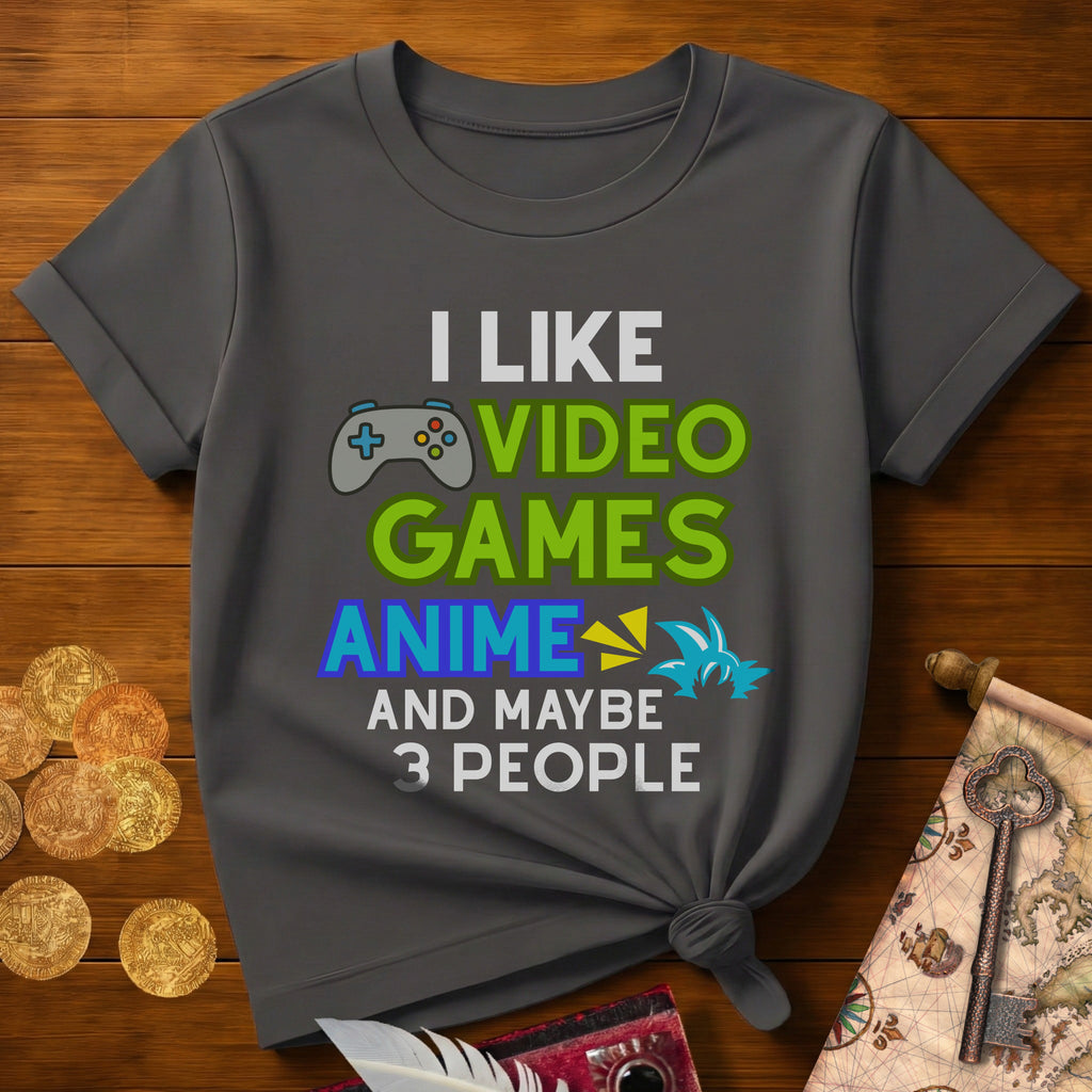 I Like VG Anime 3 People T-Shirt