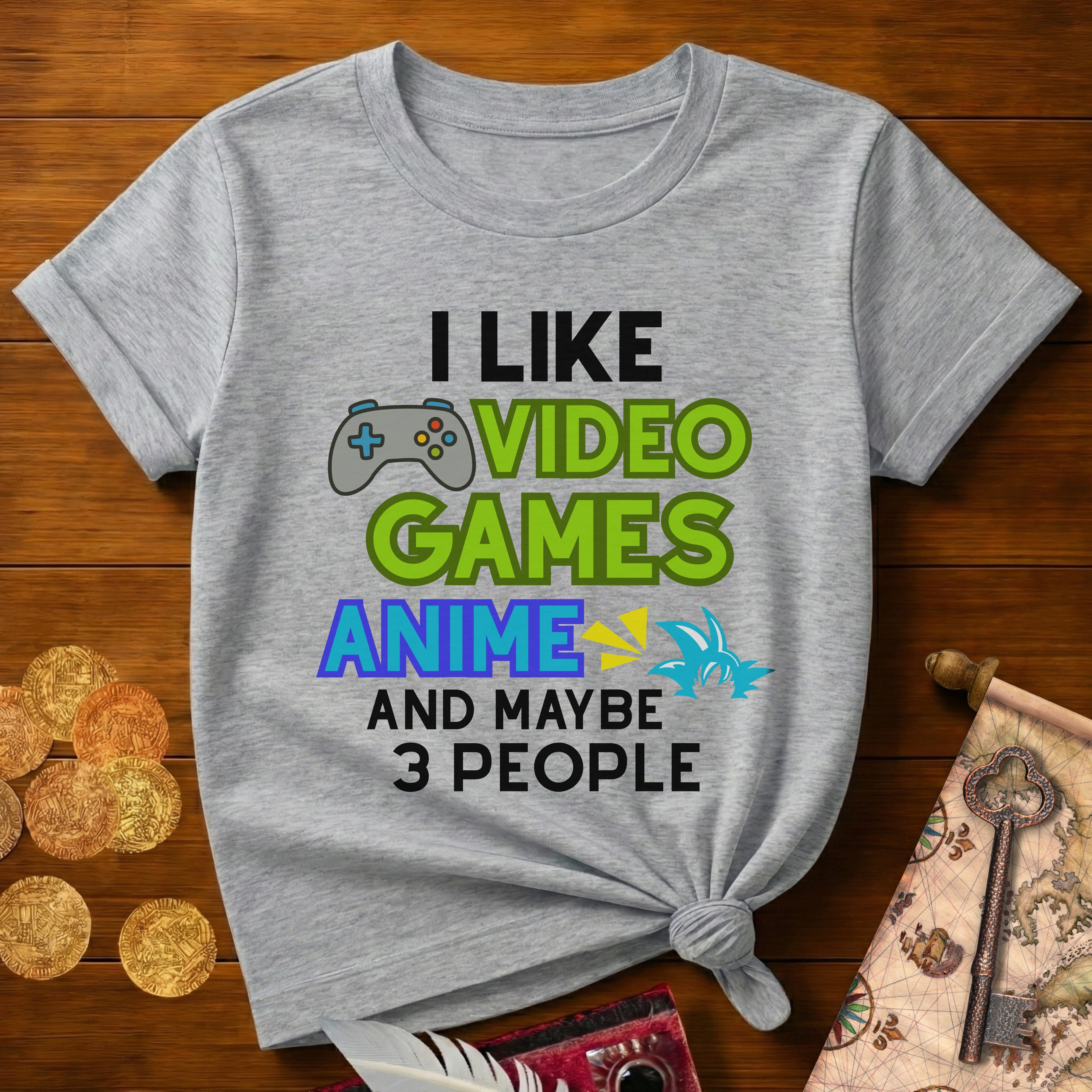 I Like VG Anime 3 People T-Shirt