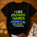 I Like VG Anime 3 People T-Shirt