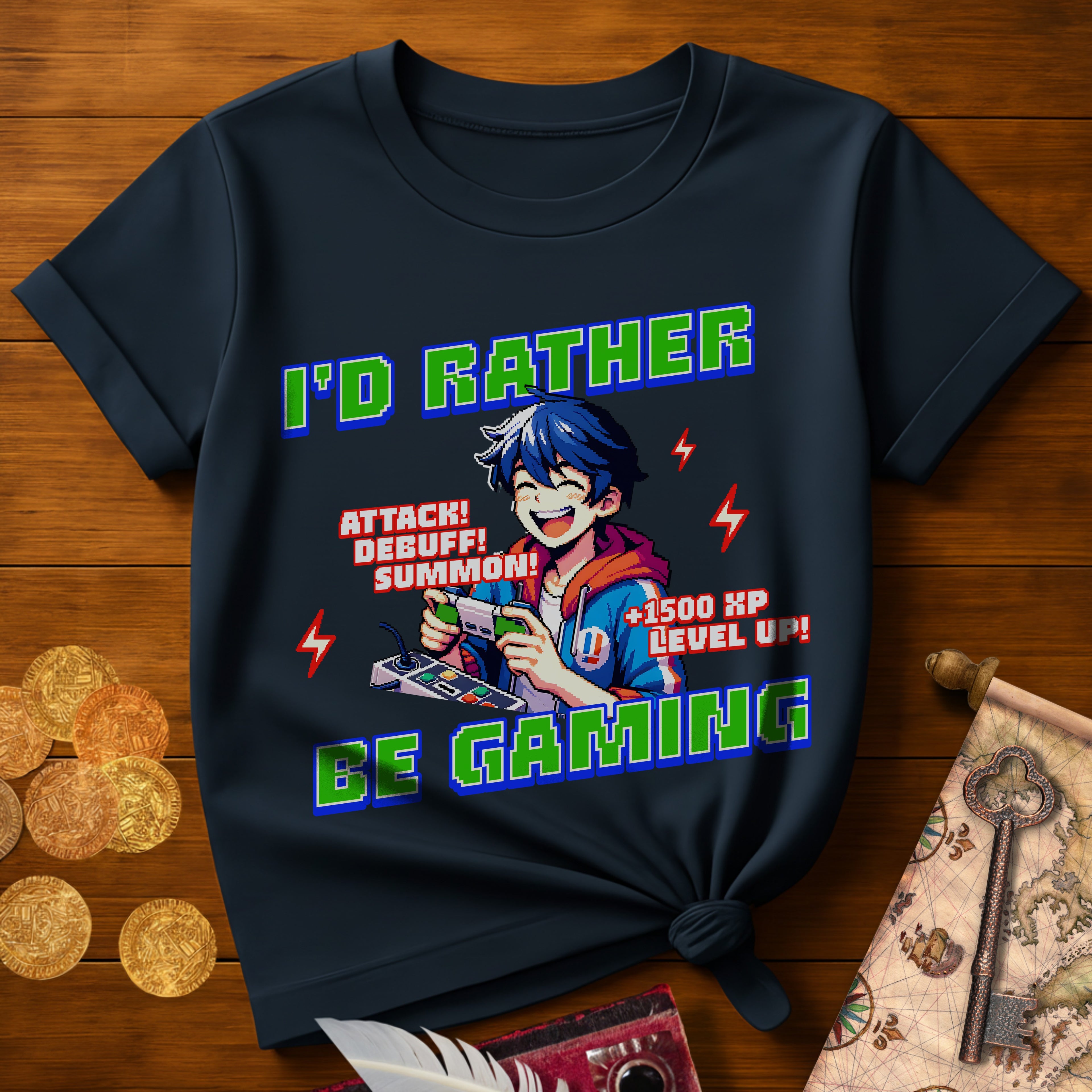 I'd Rather Be Gaming T-Shirt