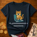 Cat Laptop T-Shirt