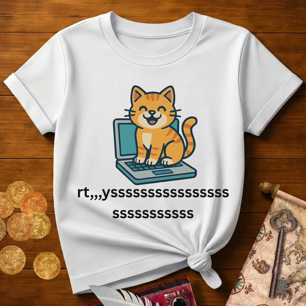 Cat Laptop T-Shirt