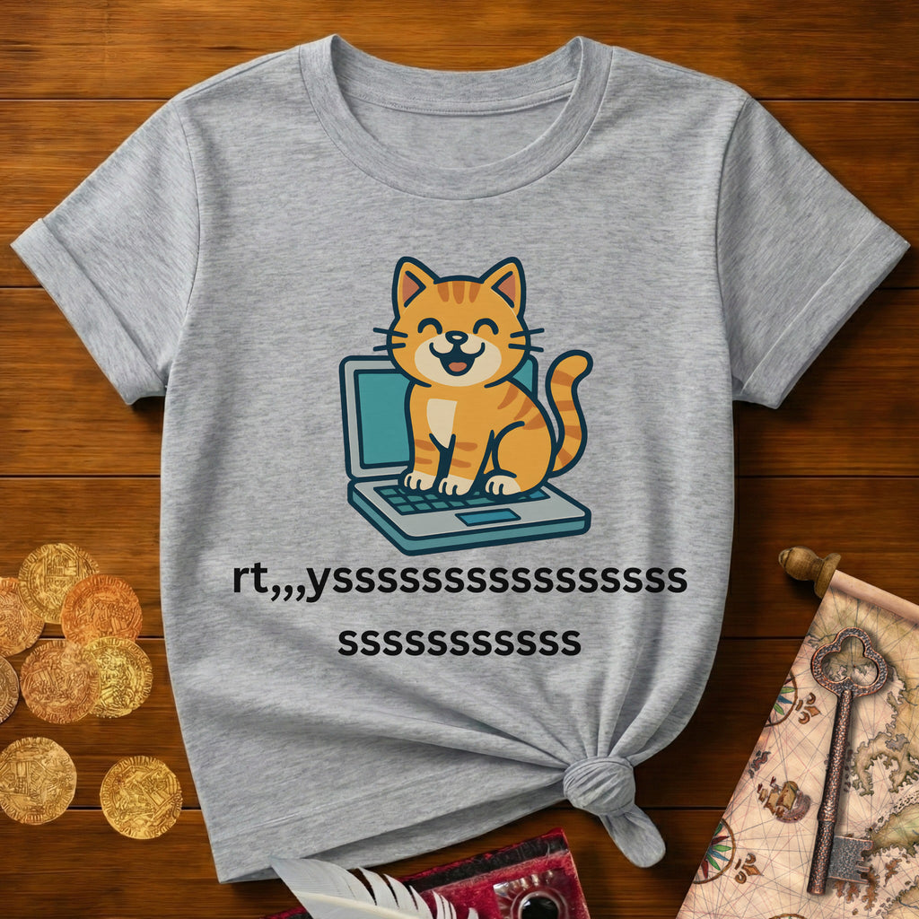 Cat Laptop T-Shirt
