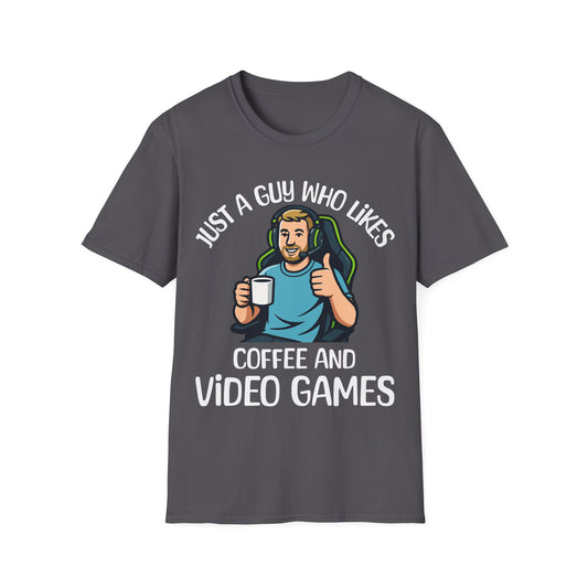 Just A Guy Who Likes Coffee And VG T-Shirt
